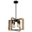 Artcraft Perris 4 Light Pendant, Black - AC11714BK