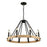 Artcraft Perris 8 Light Chandelier, Black - AC11718BK