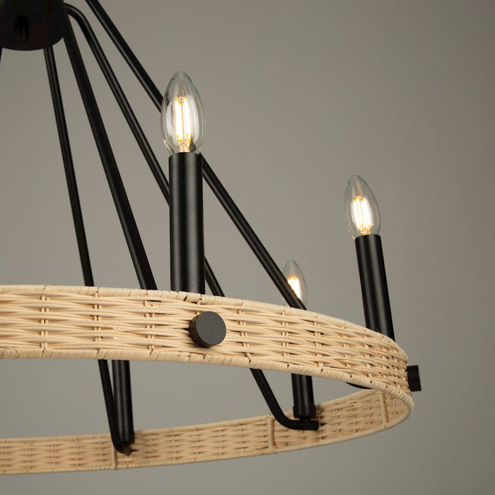 Artcraft Perris Chandelier, Black