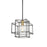 Artcraft Artisan 1 Light Pendant, Black/Brushed Brass