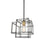 Artcraft Artisan 1 Light Pendant, Black/Brushed Brass