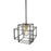 Artcraft Artisan 1 Light Pendant, Black/Brushed Brass