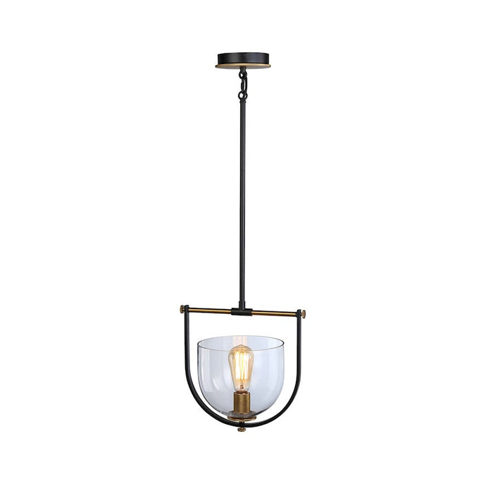 Artcraft Cheshire 1-Light Pendant, Black