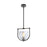 Artcraft Cheshire 1-Light Pendant, Black/Nickel/Clear - AC11741NB