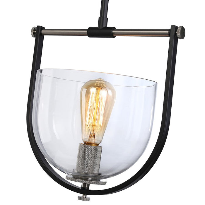 Artcraft Cheshire 1-Light Pendant, Black