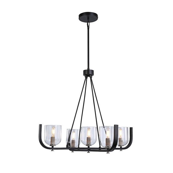 Artcraft Cheshire 5-Light Chandelier, Black