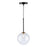 Artcraft Aurelia 1-Light Pendant, Matte Black/Brass - AC11761VB