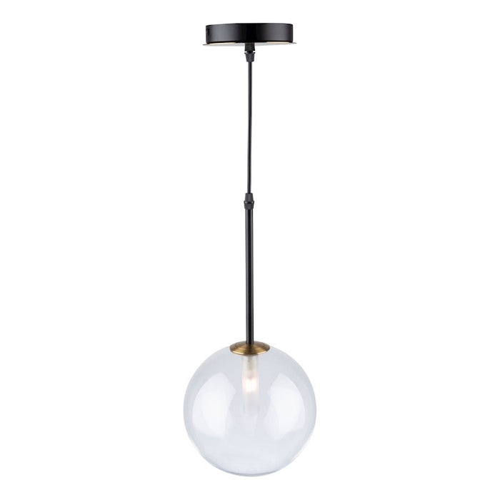 Artcraft Aurelia 1-Light Pendant, Matte Black/Brass - AC11761VB