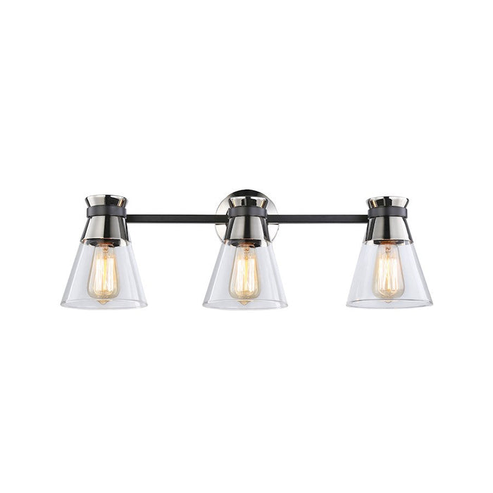 Artcraft Kanata 3-Light Vanity Light, Black