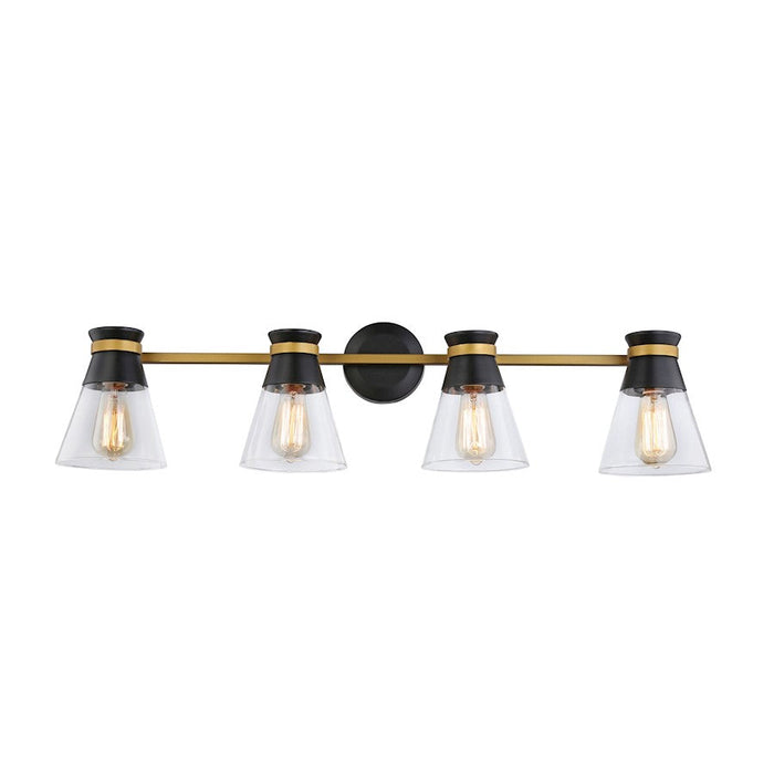 Artcraft Kanata 4-Light Vanity Light, Black