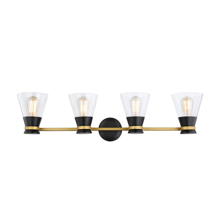 Artcraft Kanata 4-Light Vanity Light, Black