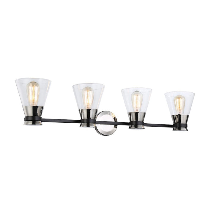 Artcraft Kanata 4-Light Vanity Light, Black