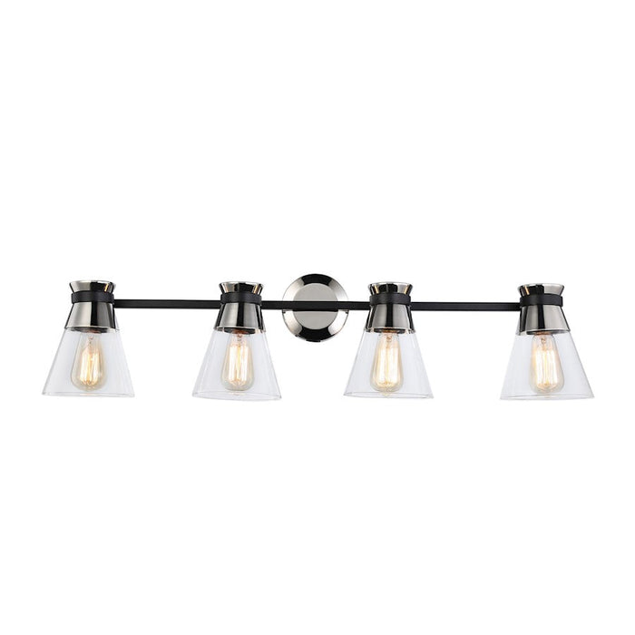 Artcraft Kanata 4-Light Vanity Light, Black