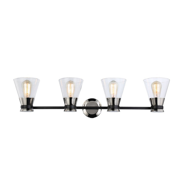 Artcraft Kanata 4-Light Vanity Light, Black