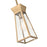 Artcraft Lucian 1 Light Pendant, Brushed Brass/Clear