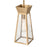 Artcraft Lucian 1 Light Pendant, Brushed Brass/Clear