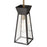 Artcraft Lucian 1 Light Pendant, Black/Brushed Brass/Clear