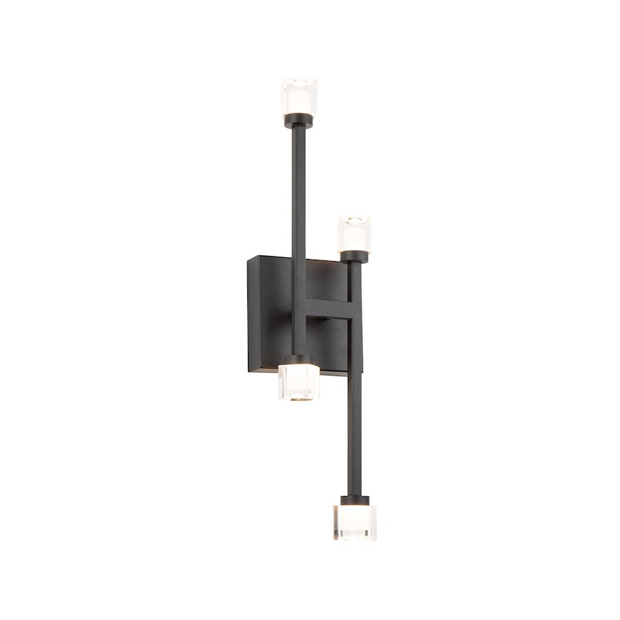 Artcraft Batton 4 Light Wall Mount, Black - AC6643BK