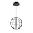 Artcraft Celestial 4 Light 13" 35W LED Orb Chandelier, Matte Black - AC6661BK