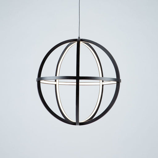 Artcraft Celestial 4 Light 35W LED Orb Chandelier, Matte Black