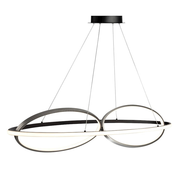 Artcraft Gemini LED Pendant, Black/Nickel