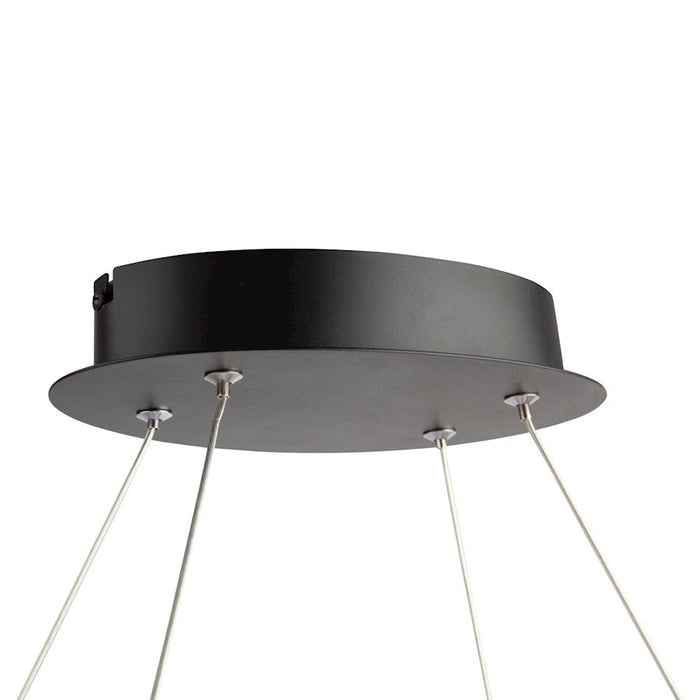 Artcraft Gemini LED Pendant, Black/Nickel