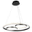 Artcraft Gemini 32W LED Pendant, Black/Nickel - AC6671NB