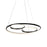 Artcraft Gemini LED Pendant, Black/Nickel