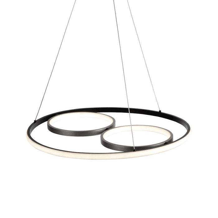 Artcraft Gemini LED Pendant, Black/Nickel