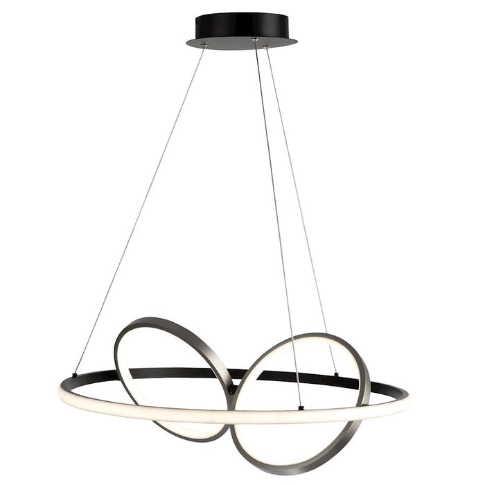 Artcraft Gemini LED Pendant, Black/Nickel