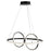 Artcraft Gemini LED Pendant, Black/Nickel