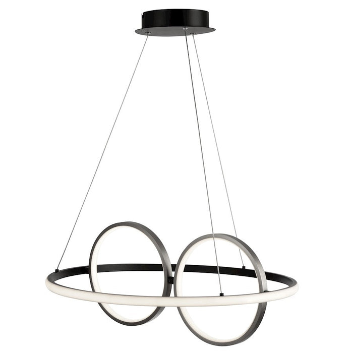 Artcraft Gemini LED Pendant, Black/Nickel