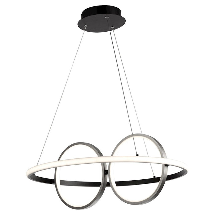 Artcraft Gemini LED Pendant, Black/Nickel