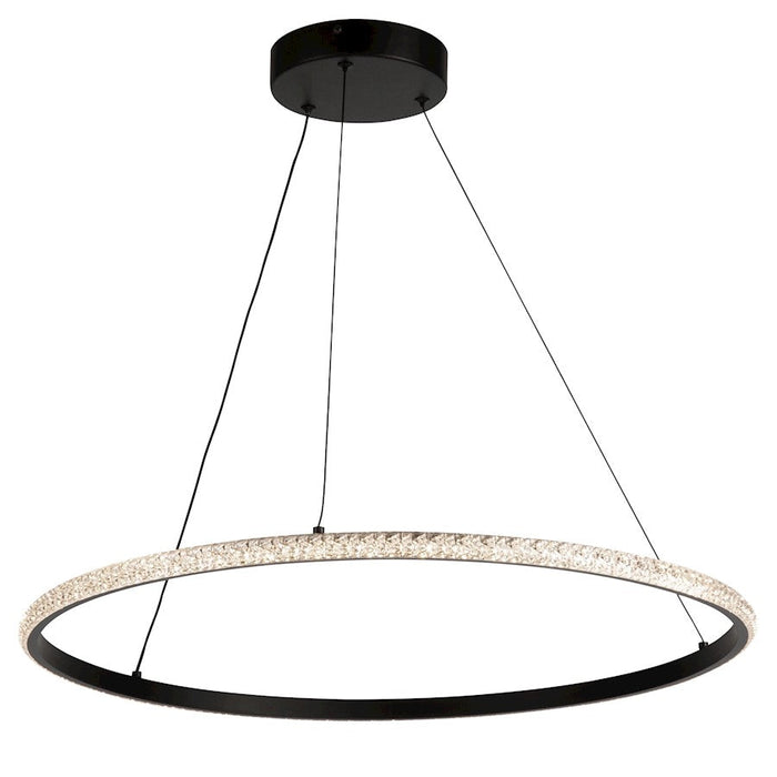 Artcraft Nova 30W LED Pendant, Black - AC6712BK