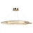 Artcraft Stella LED Pendant, Brushed Brass/Clear