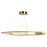 Artcraft Stella LED Pendant, Brushed Brass/Clear