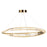 Artcraft Stella LED Pendant, Brushed Brass/Clear