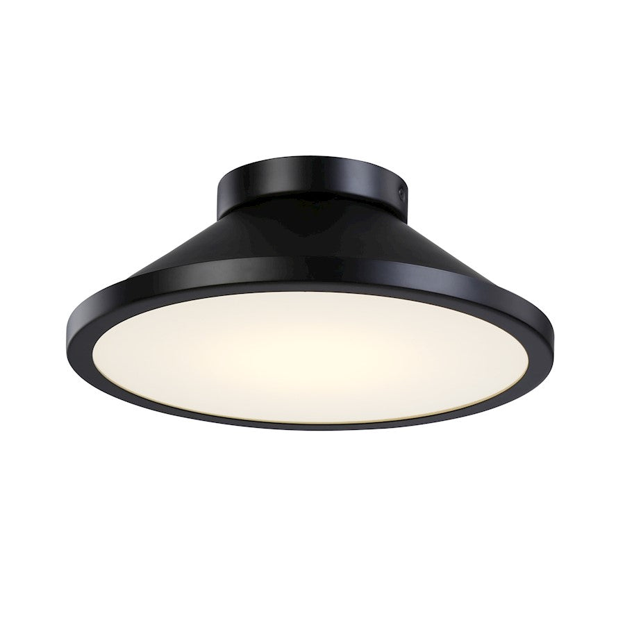 Artcraft Lucida Integrated LED Flush Mount, Black - AC7021BK