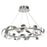 Artcraft Rolling Hills 10 Light Chandelier, Brushed Aluminum - AC7211BA