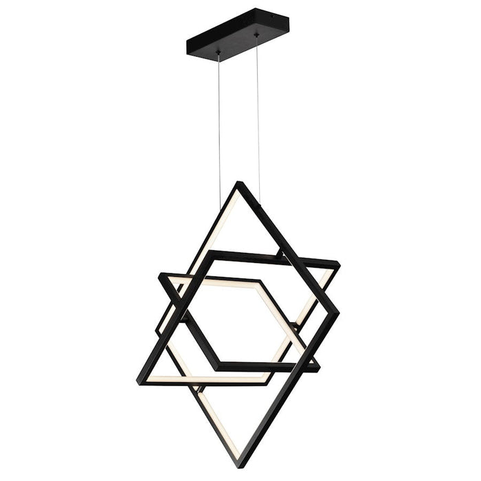 Artcraft Graymar 3 Light LED Pendant, Black