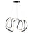 Artcraft Mira LED Pendant, Black