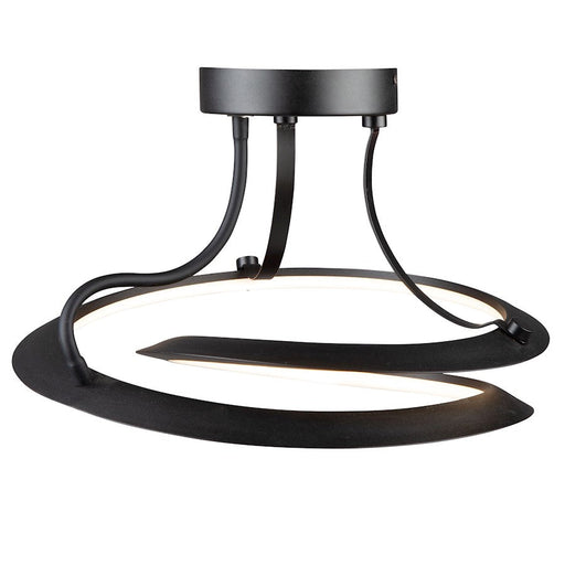 Artcraft Ara 24W LED Semi-Flush Mount, Black