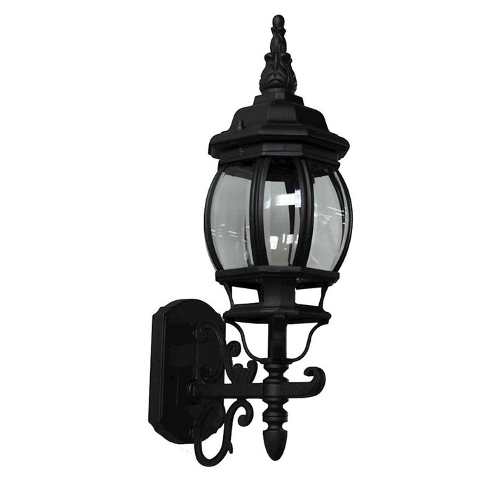 Artcraft Classico 1 Light 20" Outdoor Wall Light, Black - AC8090BK