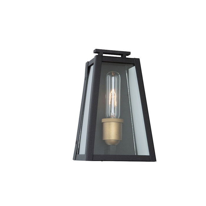 Artcraft Charlestown 1 Light Small Wall Mount, Black, Vintage Gold - AC8106BK