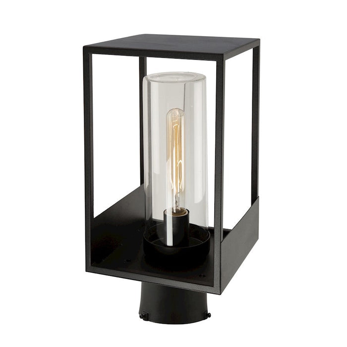 Artcraft Weybridge 1 Light Outdoor Lantern Black/Clear - AC8273BK