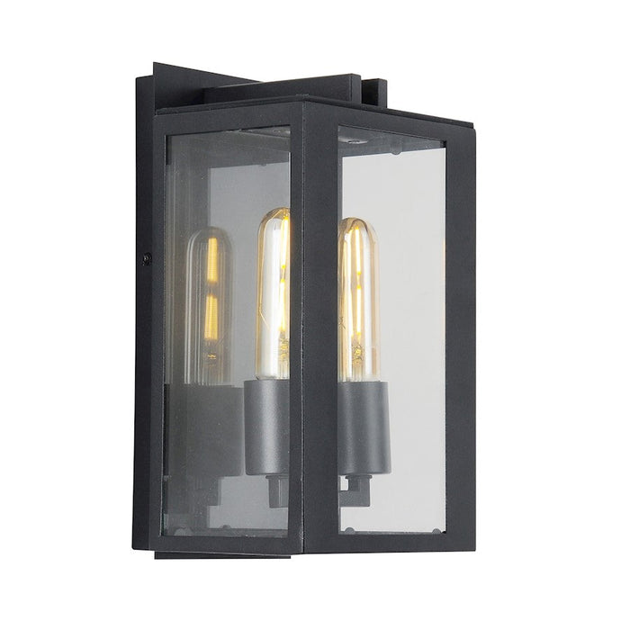 Artcraft Waterville 2-Light Exterior Wall Light, Matte Black