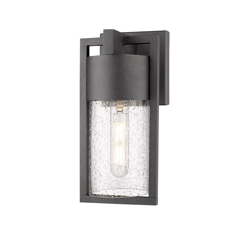 Artcraft Bond 1 Light 11" Outdoor Wall Light, Black - AC9140BK