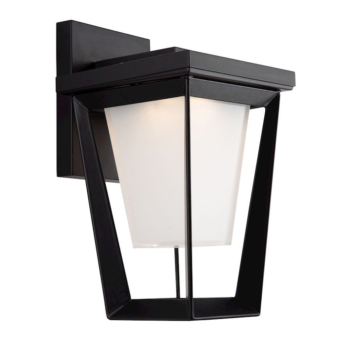 Artcraft Waterbury LED Outdoor Wall Light, Black/Frosted