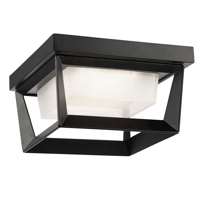 Artcraft Waterbury 12W LED Outdoor Flush Mount Black/Frosted - AC9186BK