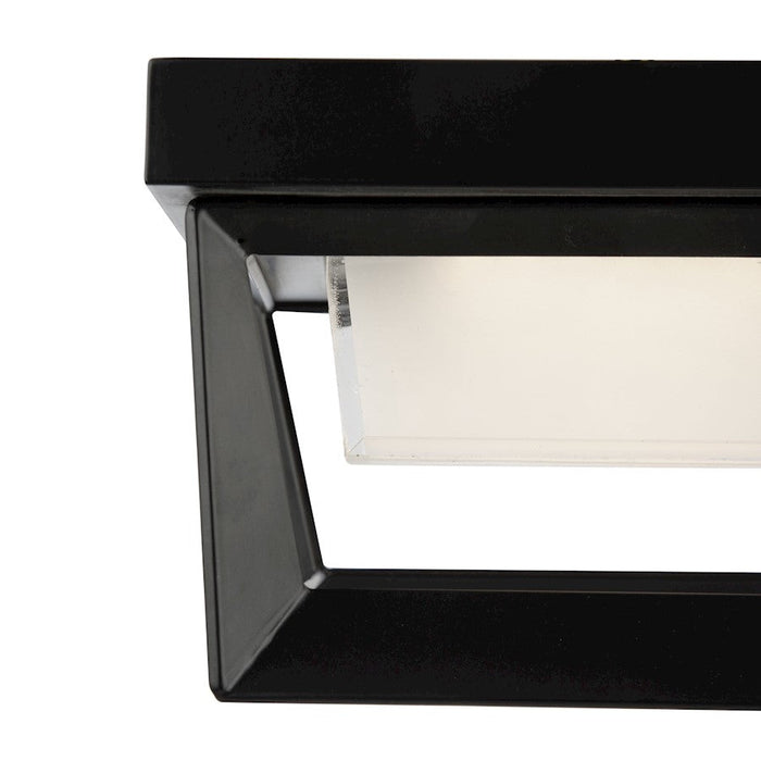 Artcraft Waterbury 12W LED Outdoor Flush Mount Black/Frosted